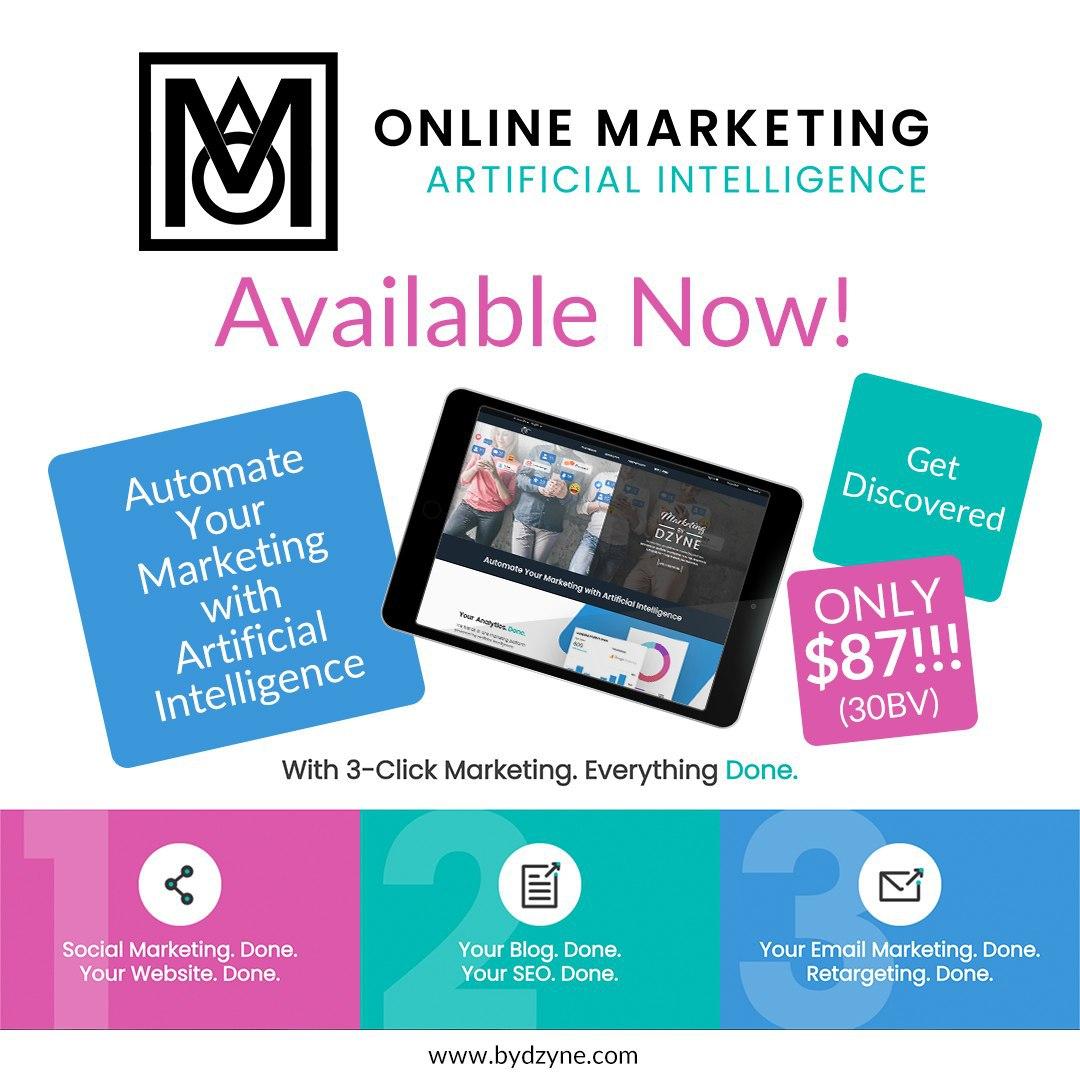 NEW product launch! OMA is Digital Marketing in just 3-clicks!