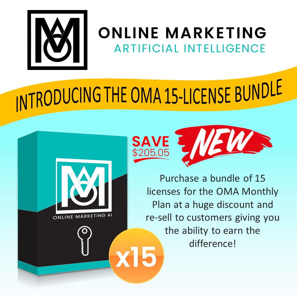 NEW PRODUCT: OMA 15-license bundle now available!