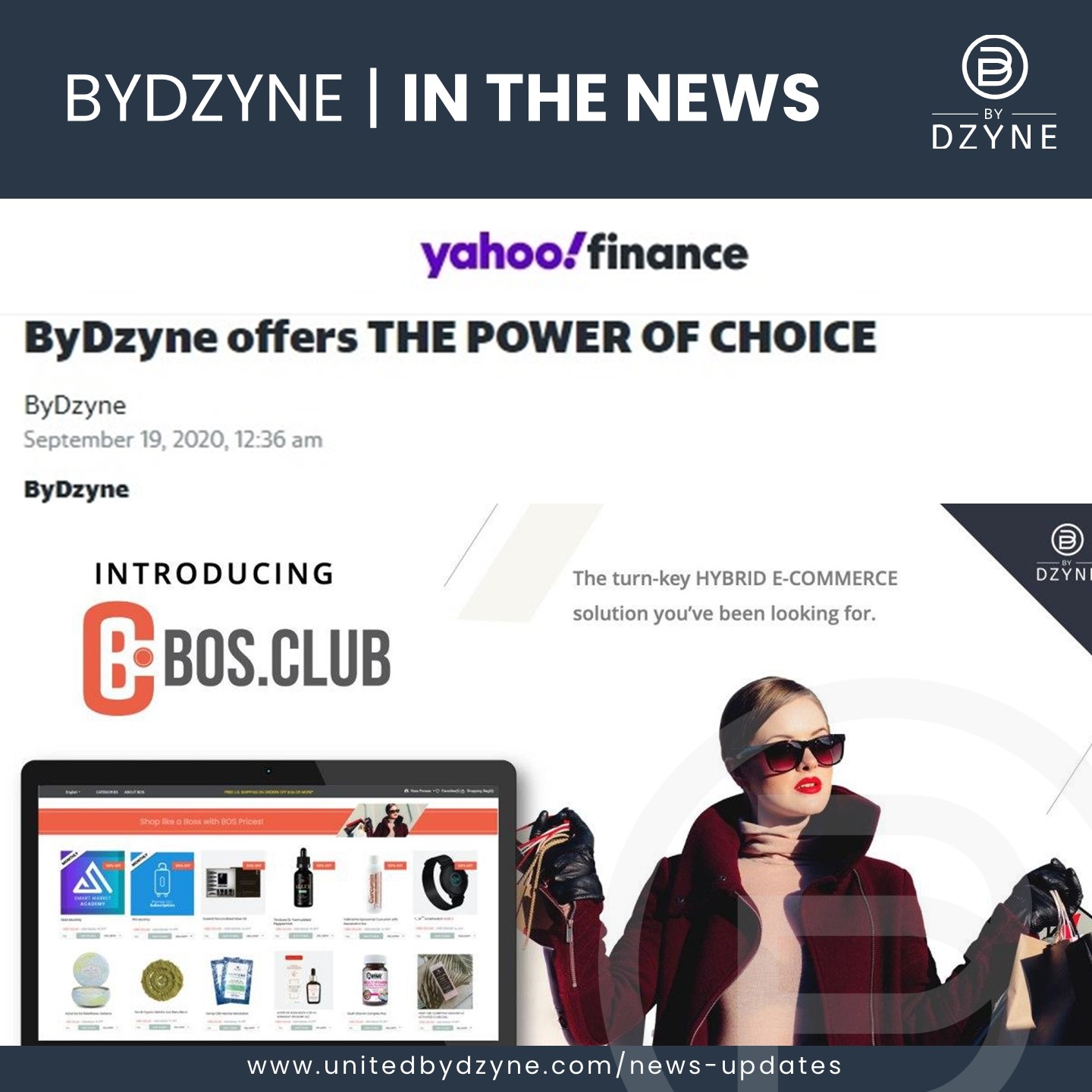 In the News: YAHOO FINANCE ByDzyne offers the Power of Choice