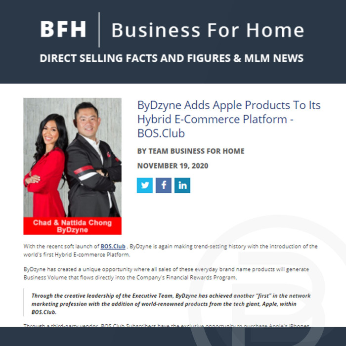 BFH: ByDzyne Adds Apple Products To Its Hybrid E-Commerce Platform – BOS.Club