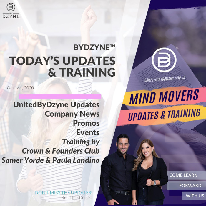 RECAP: Your dreams are not negotiable Ep 50 – Mind Movers Updates & Training