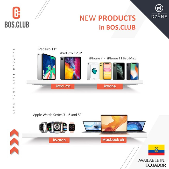 New tech products for BOS.Club Ecuador!