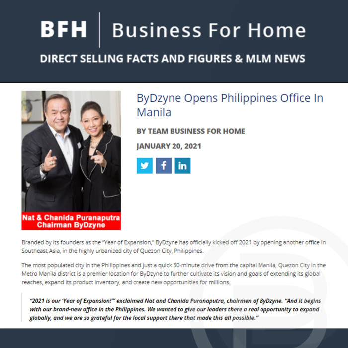 BFH: ByDzyne Opens Philippines Office In Manila