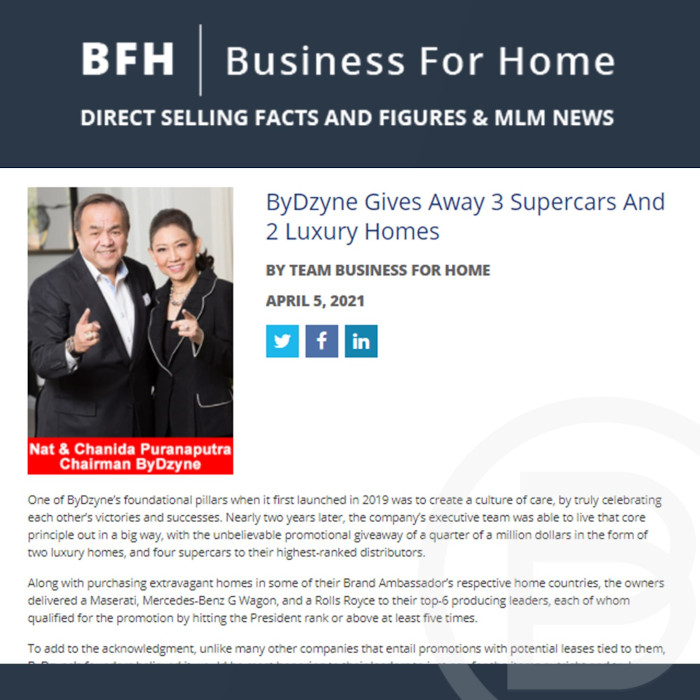 BFH: ByDzyne Gives Away 3 Supercars And 2 Luxury Homes