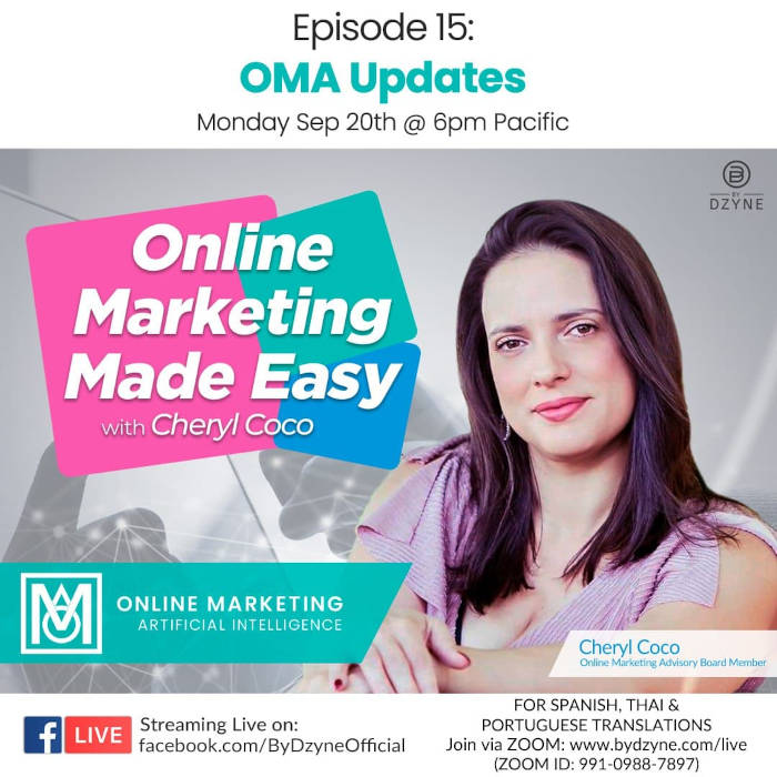 Online Marketing Made Easy RECAP: Episode 15 OMA Updates