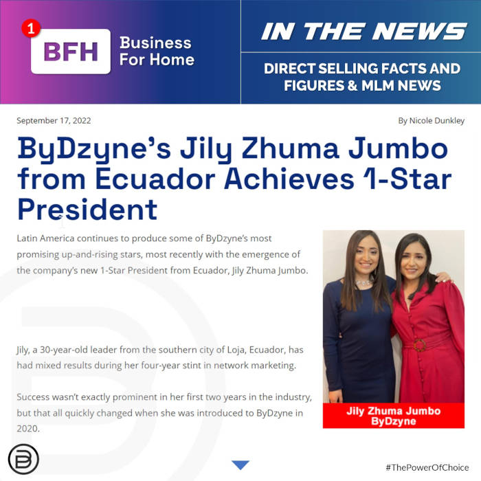 BFH: ByDzyne’s Jily Zhuma Jumbo from Ecuador Achieves 1-Star President